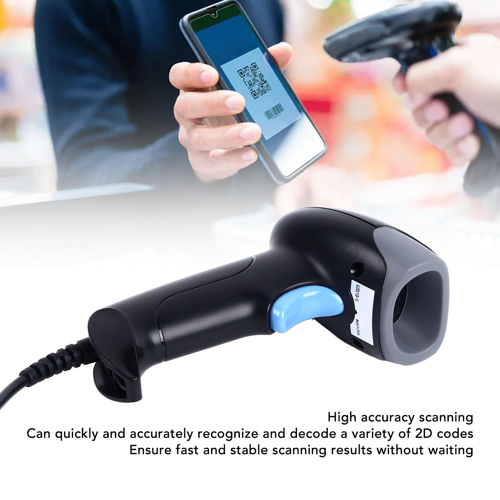 2D Barcode Scanner Barcode Reader 2D Barcode Scanner Fast Scanning High Accuracy