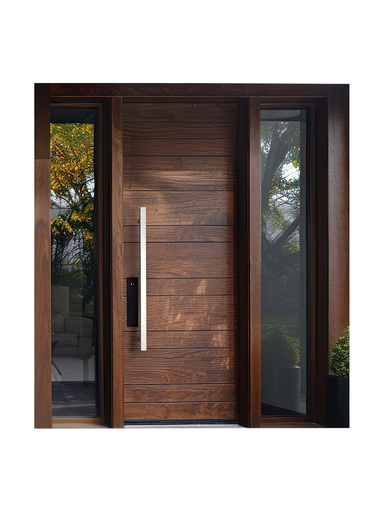Miniature : High Quality New Style Villa Entrance Door Modern Cast Aluminum Door High-end Ho