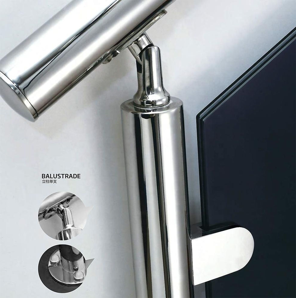 Miniature : WANJIA Balustrade en verre balcon Aluminium sans cadre en verre trempé garde-co