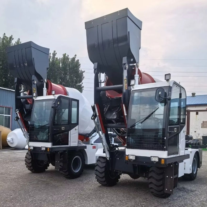 Miniature : Small Self-Loading Concrete Mixer Customizable Cement Trucks