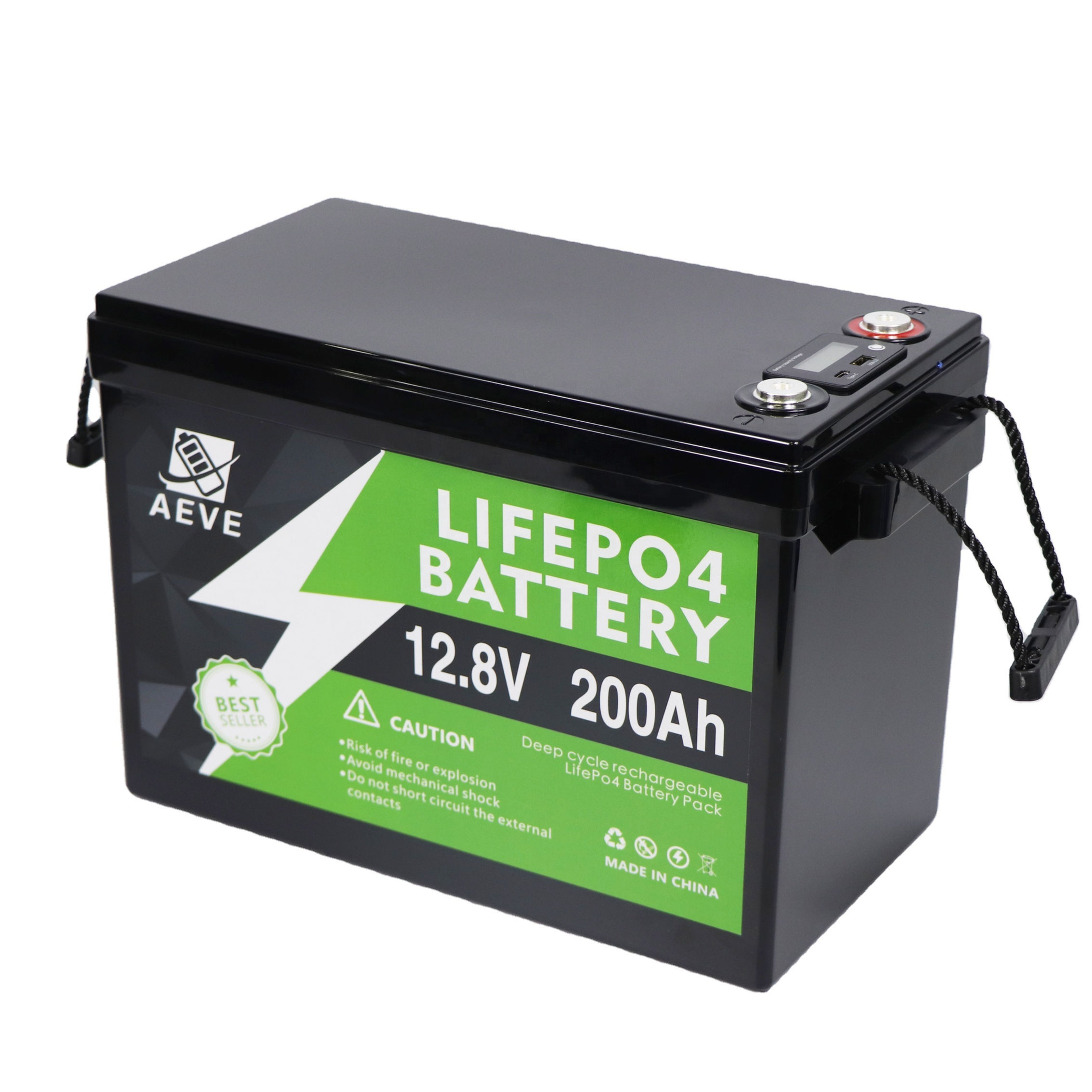 Lifepo4 Battery 12V 100Ah 200Ah 300Ah Deep Cycle 12.8V 24V Lithium Ion Battery