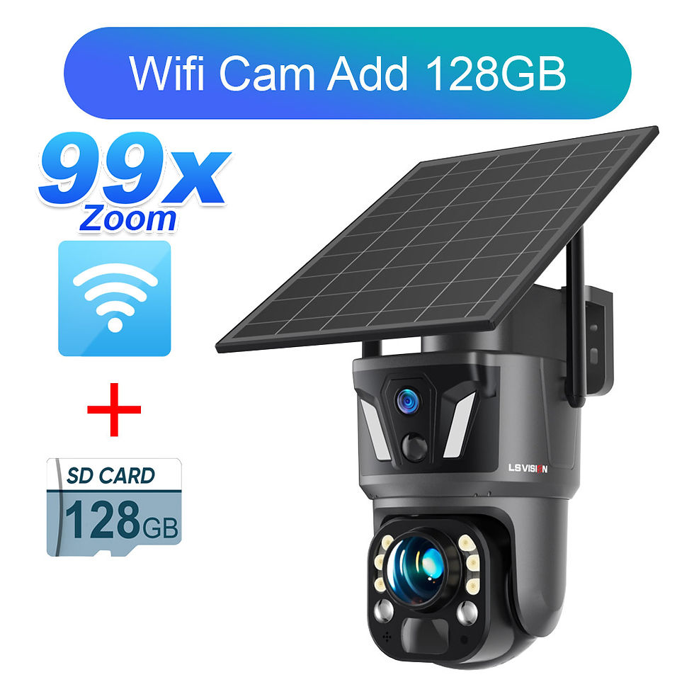 Miniatura: New UBOX 4K 8MP Outdoor 4G Solar Surveillance Camera 99X Zoom Dual Screen WiFi S
