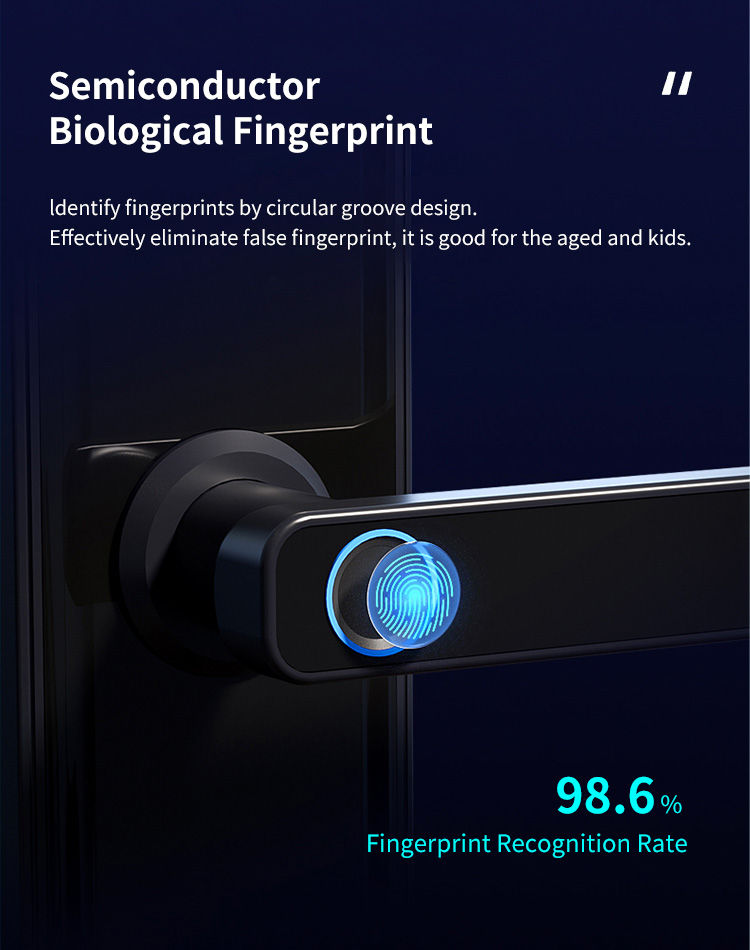 Miniature : TTlock Waterproof Bluetooth Wifi Fingerprint Smart Lock Electronic Intelligent B