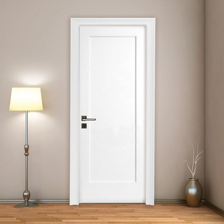 Miniature : Style américain intérieur chambre couleur blanche porte en bois massif personna