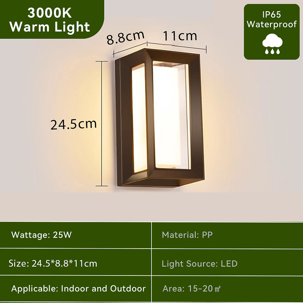 Thumbnail: Waterproof LED Wall Light 110V 220V For Outdoor Pathway Stairway Porch Balcony G