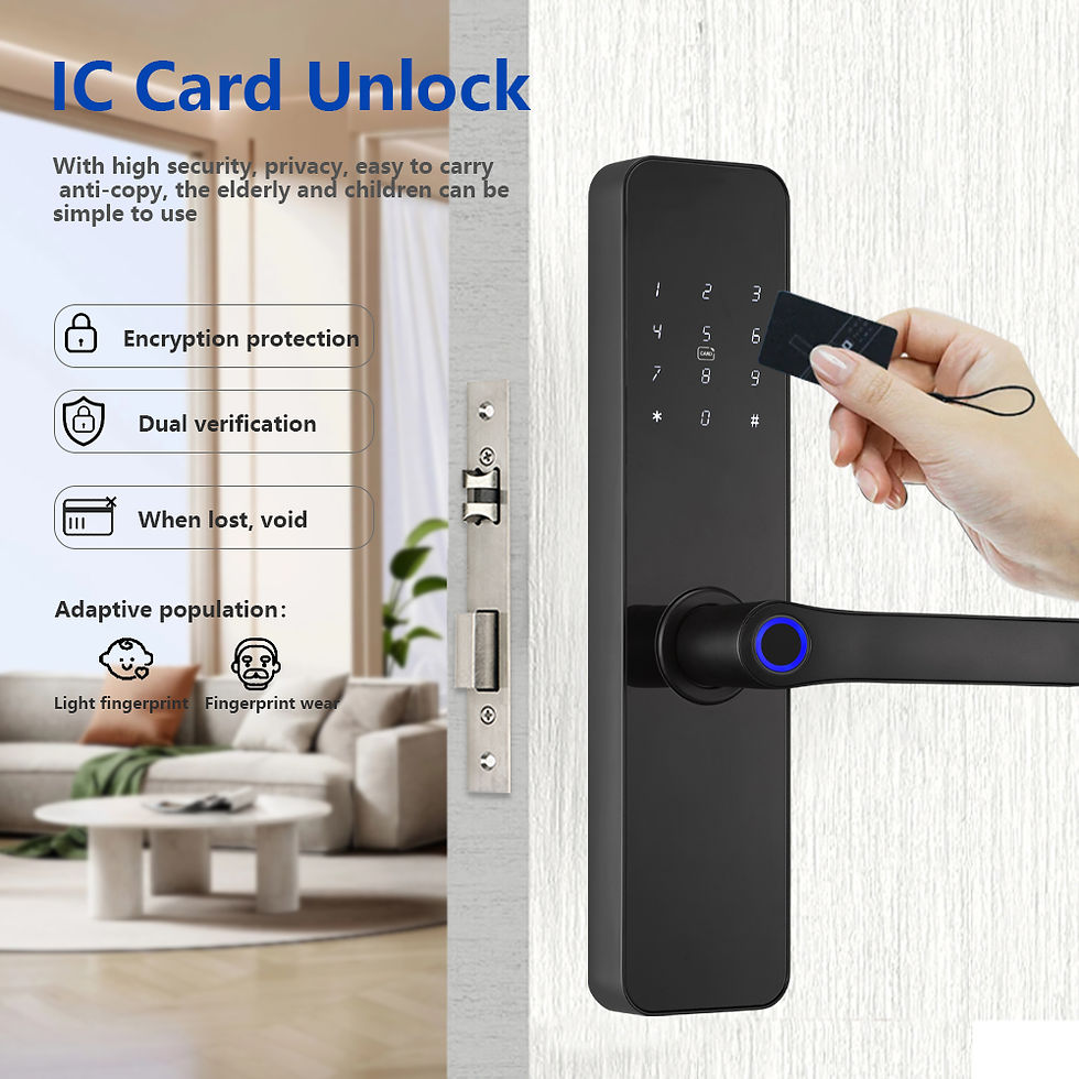 Miniaturbild: RAYKUBE F7 TT Lock Smart Fingerprint Lock Electric Door Lock With Longer Larger 