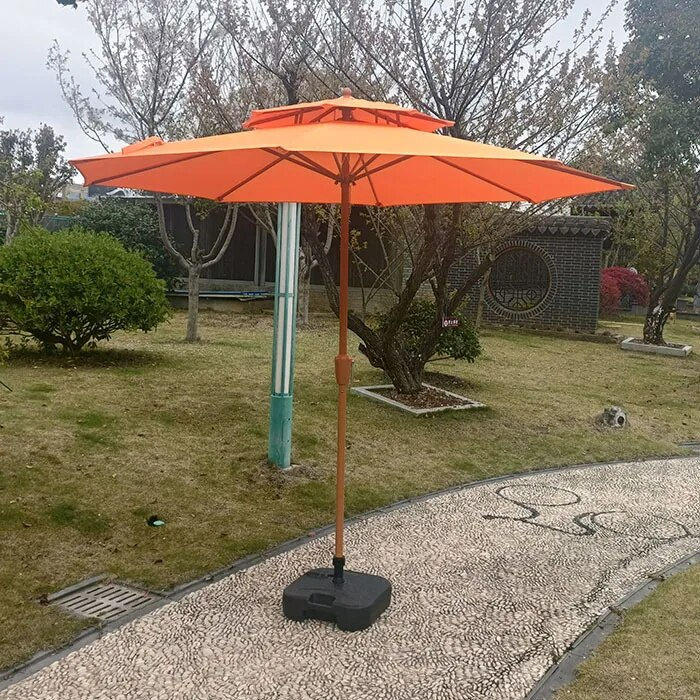 Thumbnail: Parasol extérieur, parasol de cour, grande cour, parapluie à pilier central 