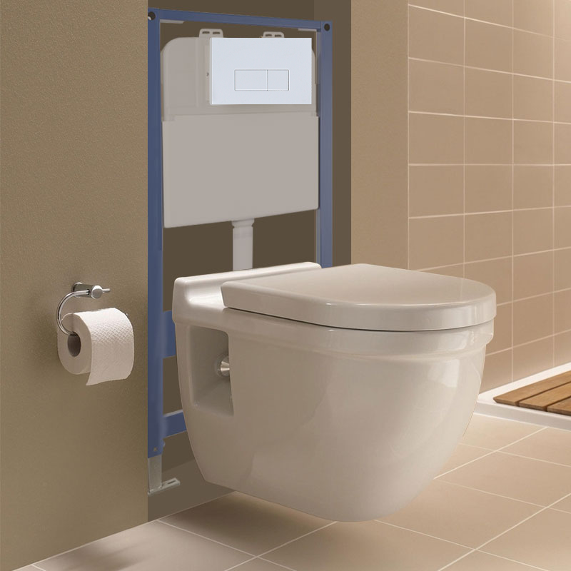 Miniature : Système d'installation de toilette suspendu au mur ABS, réservoir Simple, réser