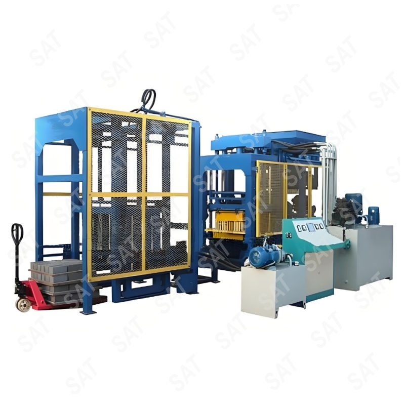 Miniaturbild: #For 4-35 standard fully automatic concrete cement paving block brick machine