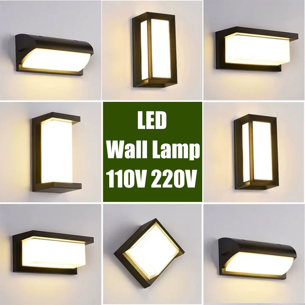 Waterproof LED Wall Light 110V 220V For Outdoor Pathway Stairway Porch Balcony G