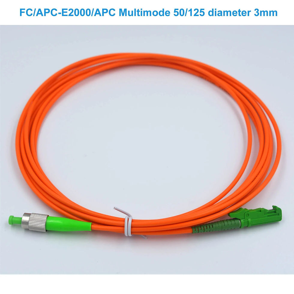 Miniature : FC/APC-E2000/APC Multimode 50/125 diameter 3mm,3.5m 7.5m Patch Cord Single Fiber