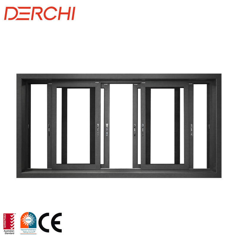 Miniature : NFRC CE AS2047 fenêtre coulissante Standard en alliage d'aluminium à Double vit