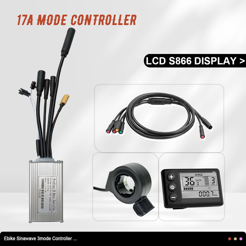 Miniaturbild: ebike 17A26A30A Brushless Motor Controller Three-Mode Sine Wave with Learning Fu