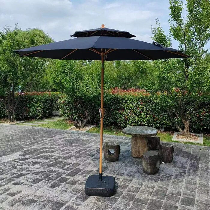 Thumbnail: Parasol extérieur, parasol de cour, grande cour, parapluie à pilier central 