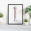 Thumbnail: Fibula Tibia Leg Bone Orthopedic Vintage Human Anatomy Art Print