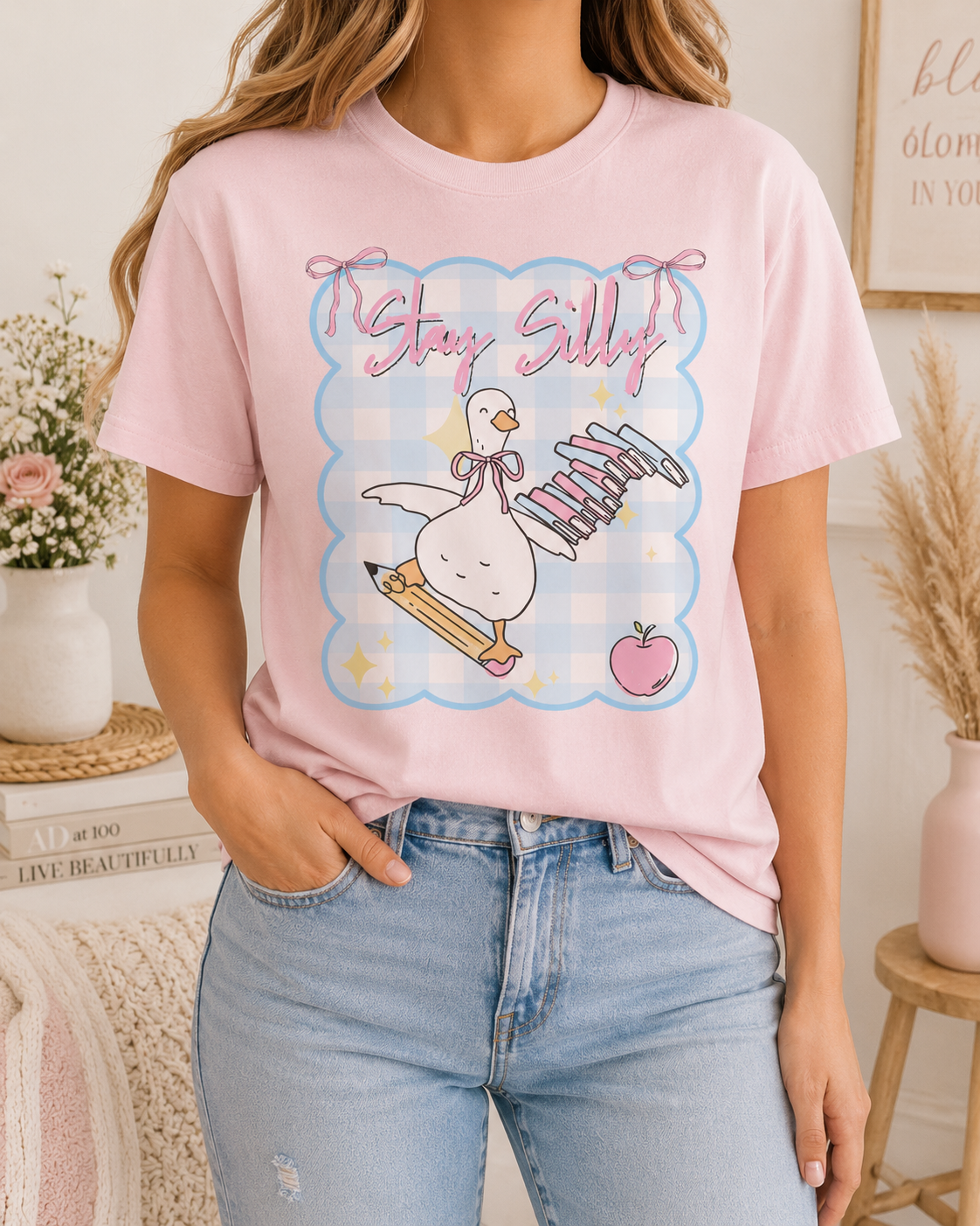 Stay Silly Coquette Teacher Graphic Tee