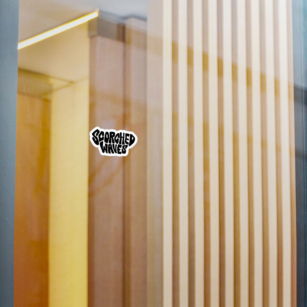 Scorched Waves Logo Sticker