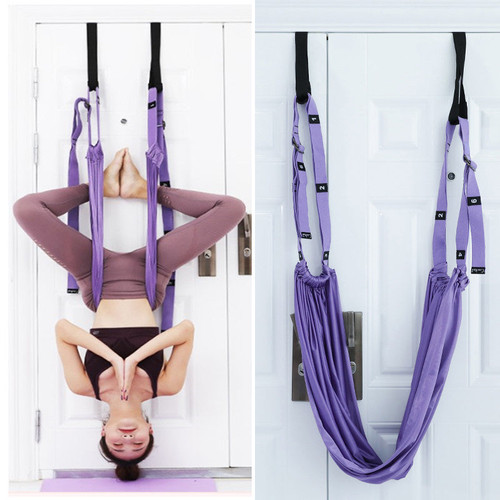🧘 Fitness Hip Stretch Yoga Belt – Inverted Rope & Door Stretch Strap |  Flowfitperformance