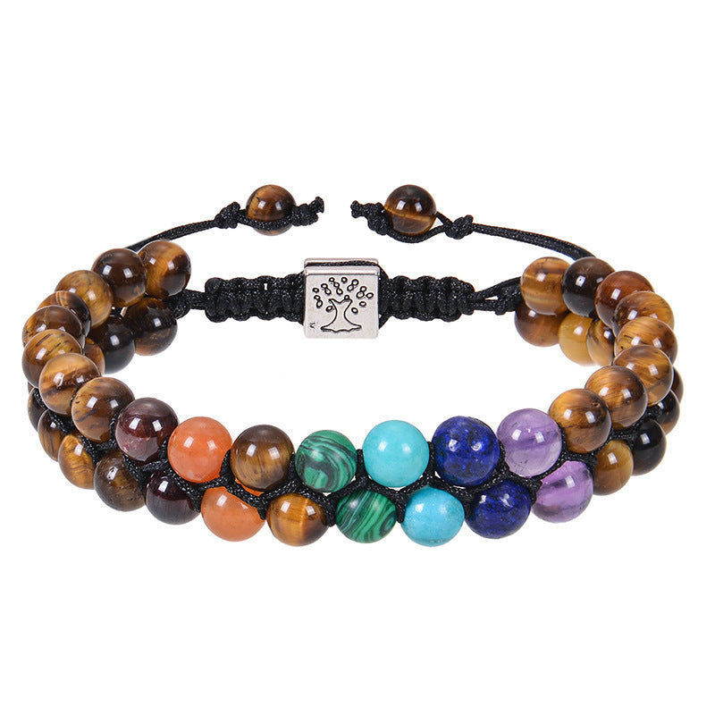 Thumbnail: Collection of beaded yoga bracelets in multiple natural stones with charms