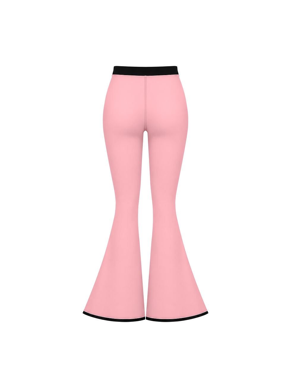 Thumbnail: Women's DKW Color Block Flared Yoga Leggings