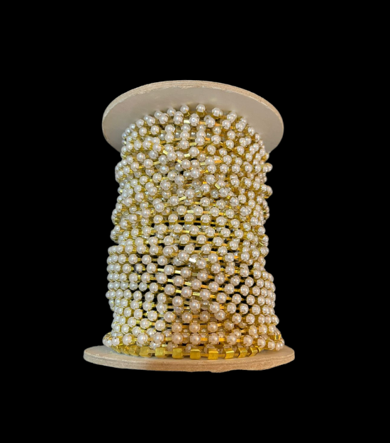 Corrente de Strass Pérola