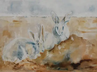 Image de la toile : Les Lapins de Ré.