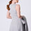 Thumbnail: Gray Cropped Hoodie and Maxi Dress Set