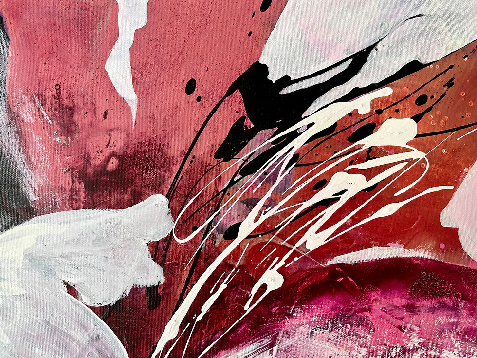 Thumbnail: En rosa lilje 46x38 cm