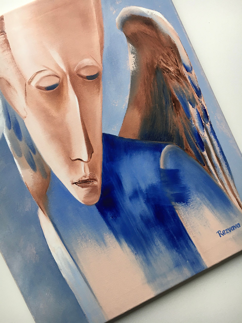 Thumbnail: Skytsengel 61x50cm