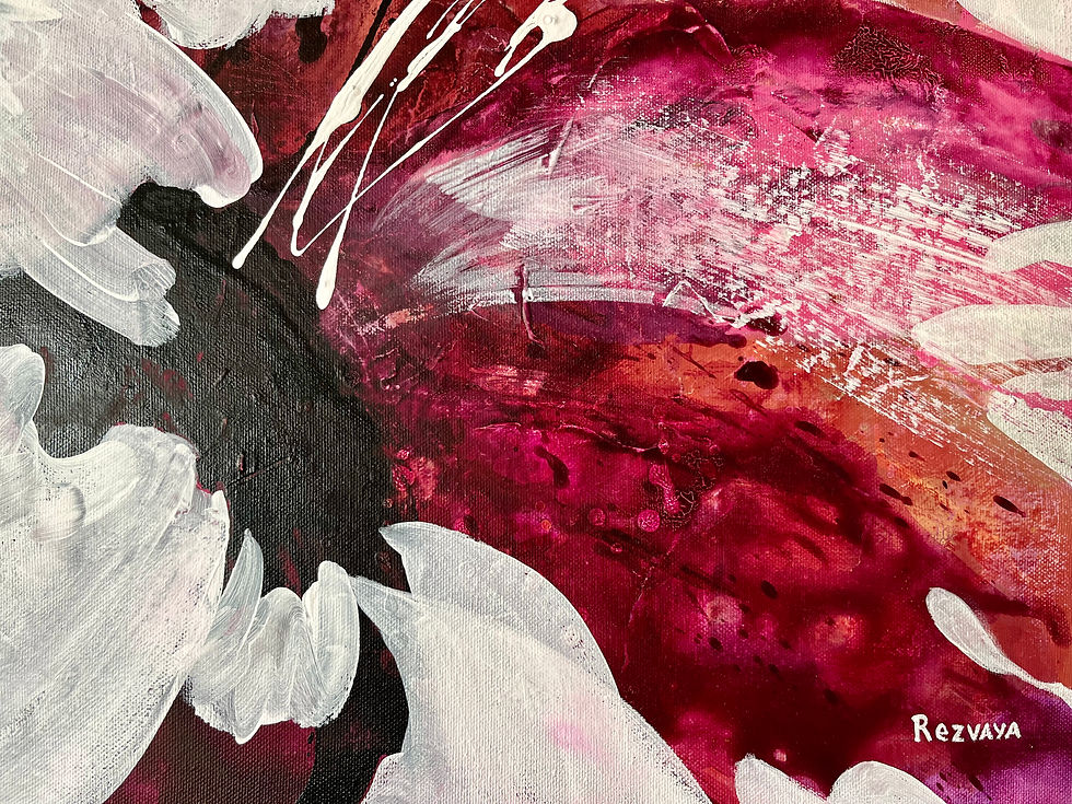 Thumbnail: En rosa lilje 46x38 cm