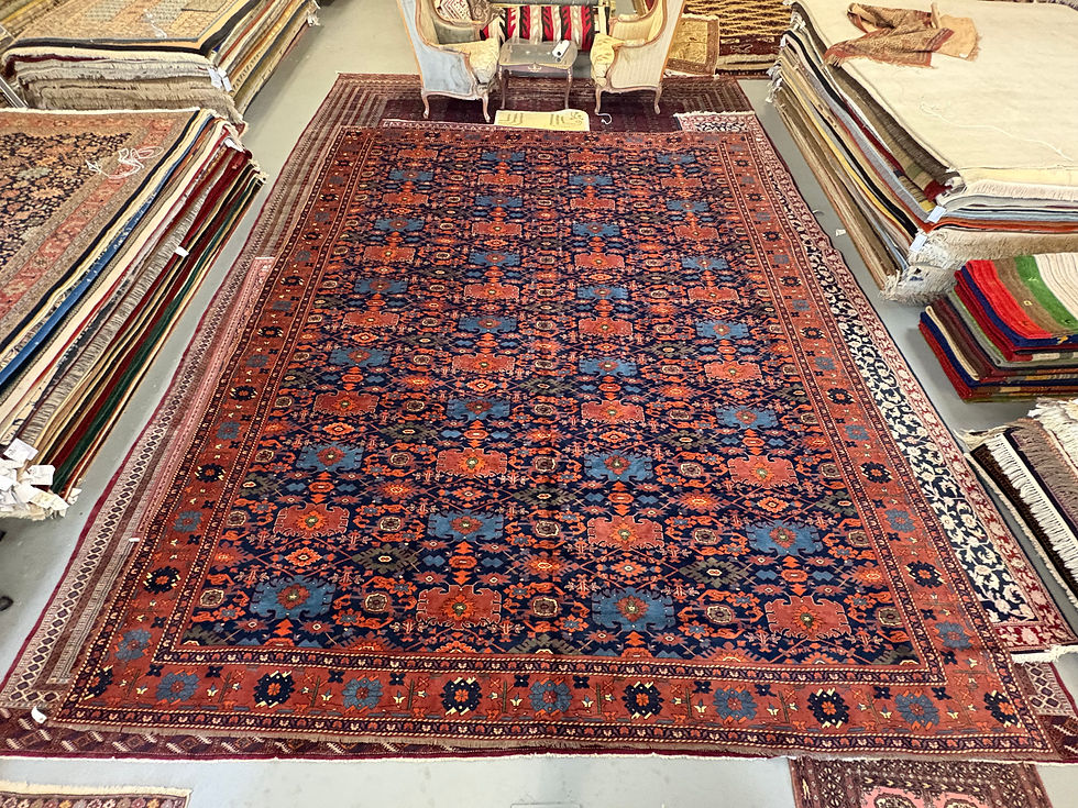 Thumbnail: Antique Afghan Mina Khani Design Area Rug