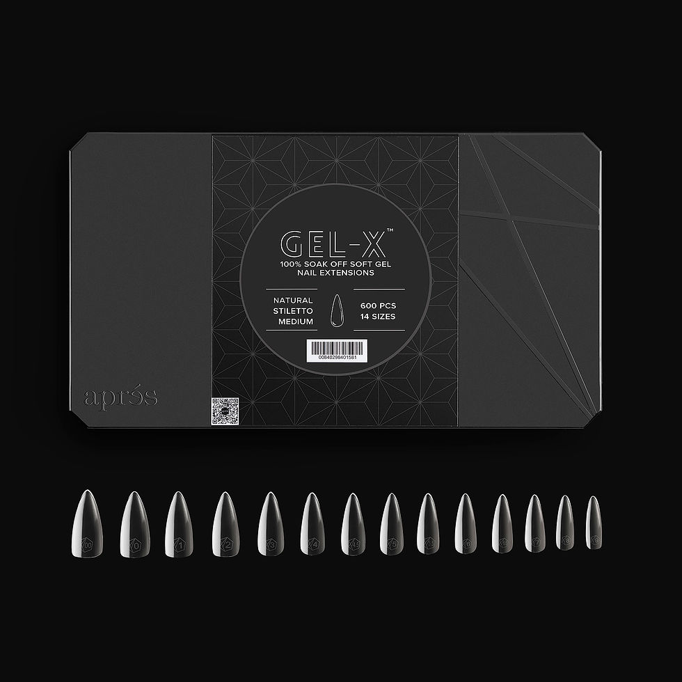 Miniatura: Gel-X® Caja de Tips Naturales Stiletto Mediano