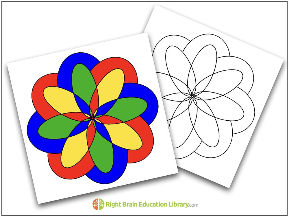 Mandala right brain education