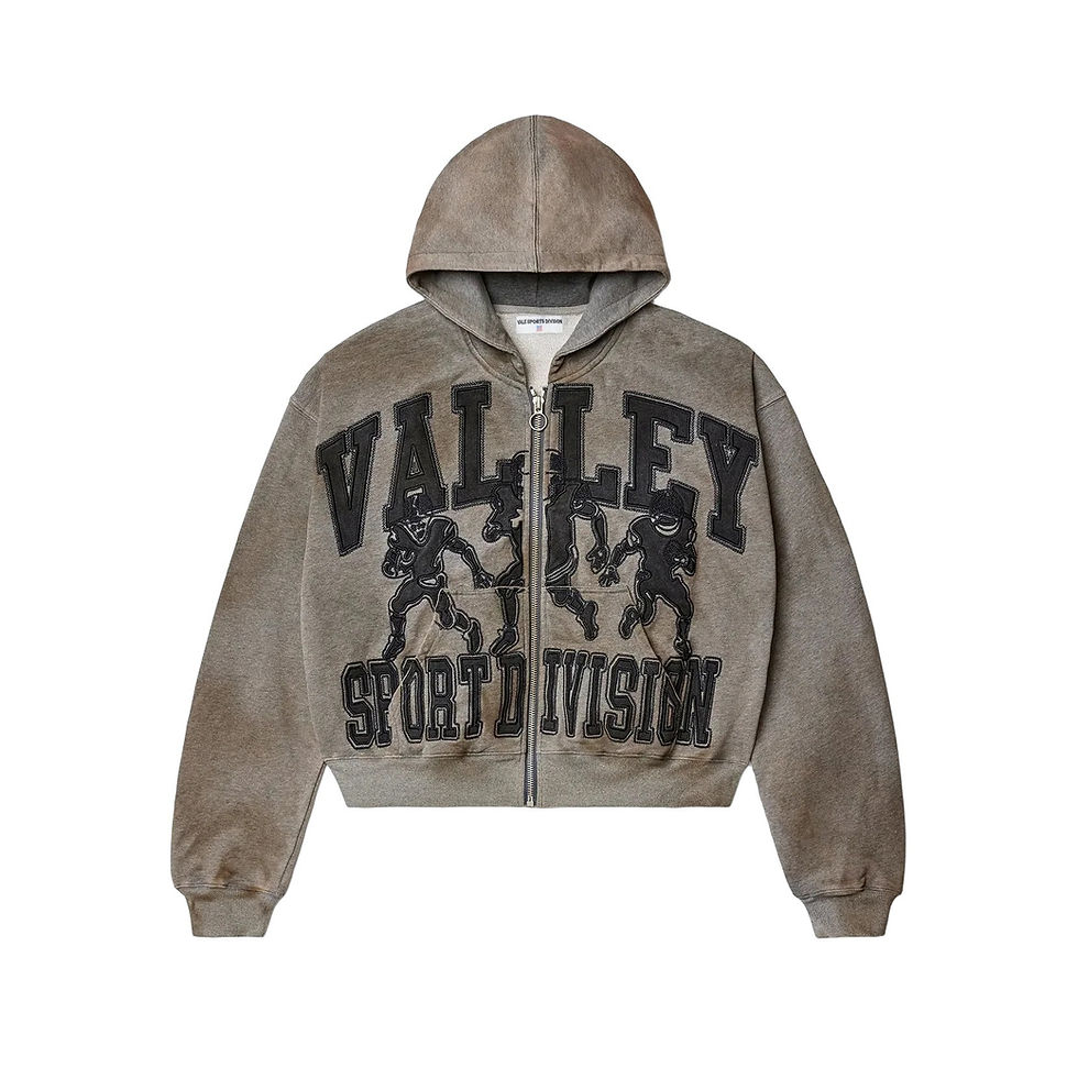 Thumbnail: Retro Valley Hoodie in grey with Sport Division graphic