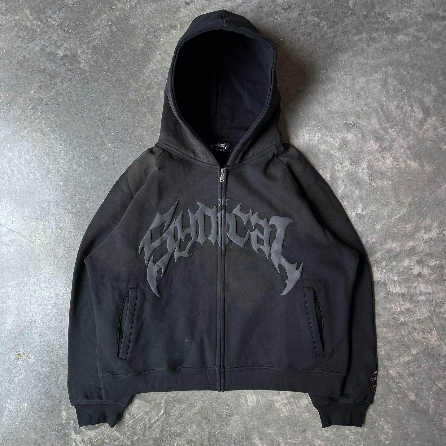 Baggy Style Graphic Zip-up