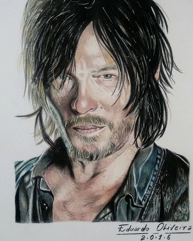 Daryl Dixon from The Walking Dead ✔__Desenho do personagem Daryl Dixon da série The Walking Dead ✔ (