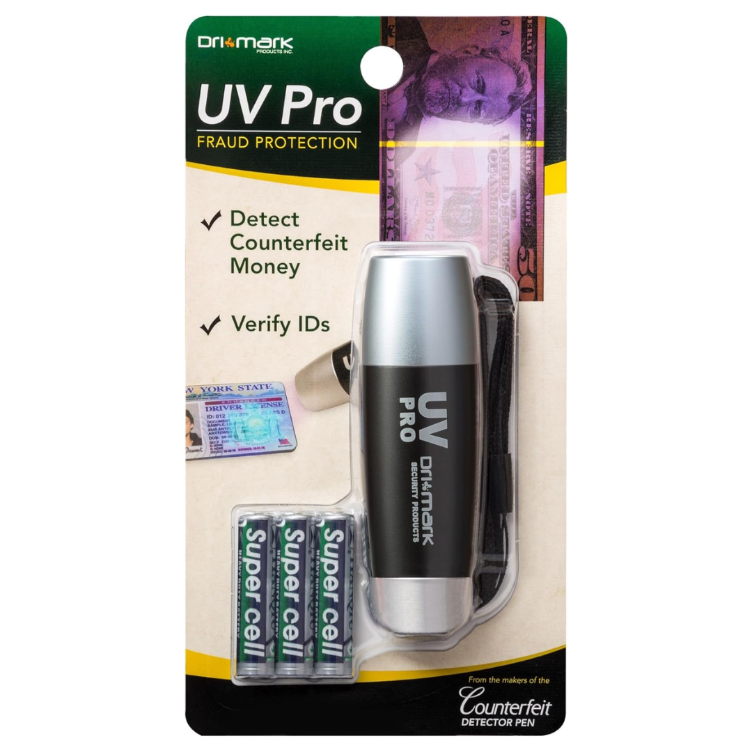 Dri Mark UV Pro Proprietary UV Flashlight Document Fraud & International Counter