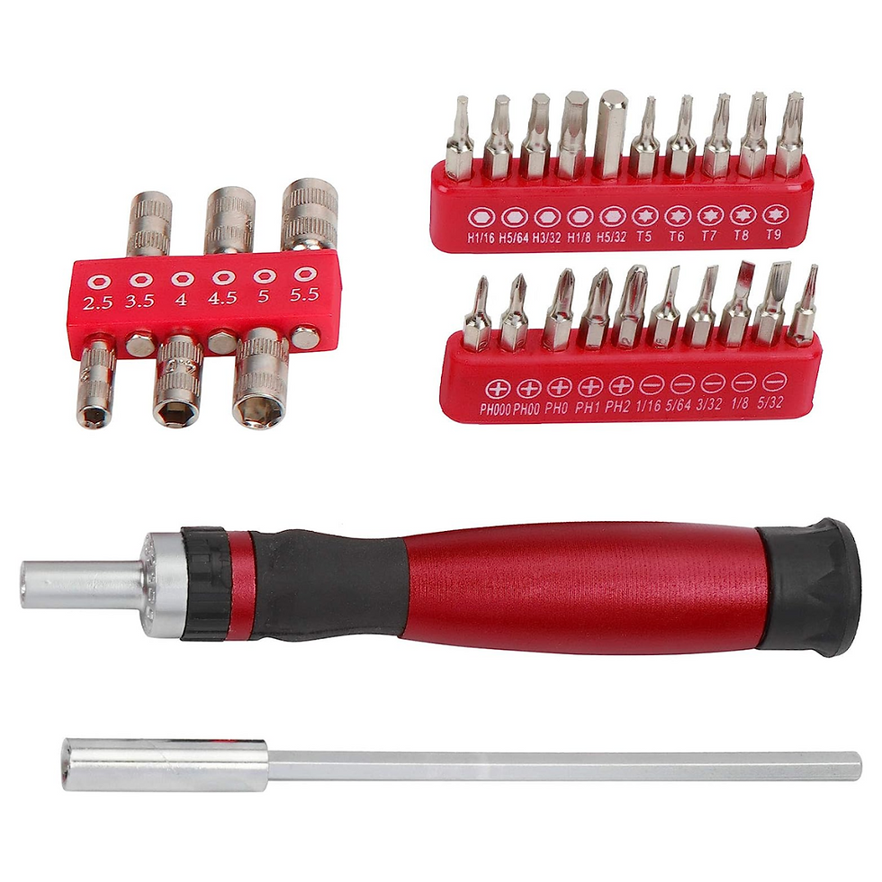 Thumbnail: Hyper Tough 28 Piece Ratcheting Bit Driver an Socket Set