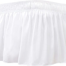 Elastic Wrap Around Bed Skirts for Queen Beds 14" Drop