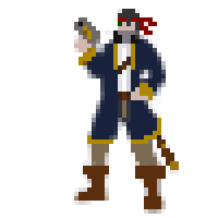 animation pirate pixel art
