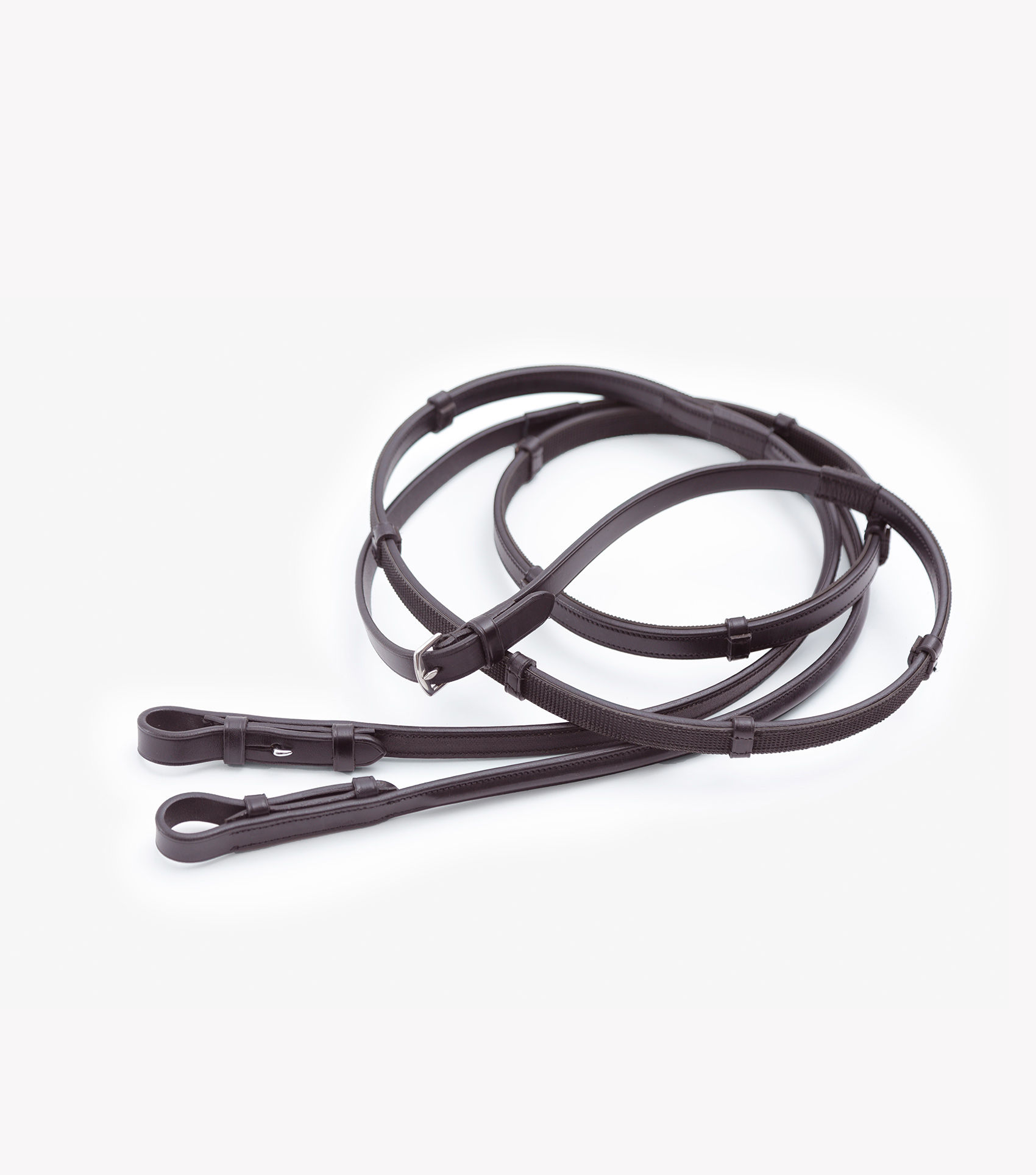PE Salvatore Rubber & Leather Grip Reins