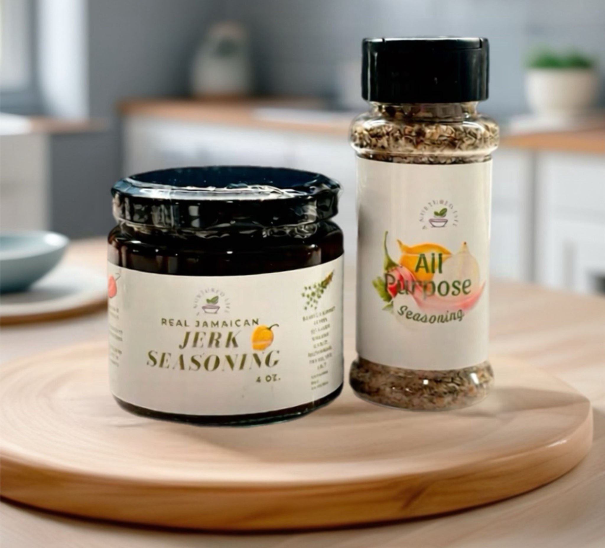 The Nurtured Flavor Duo – Jerk & All Purpose Seasoning Bundle