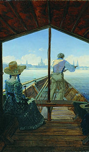 Carl_Gustav_Carus_Voyage_sur_l'Elbe_près