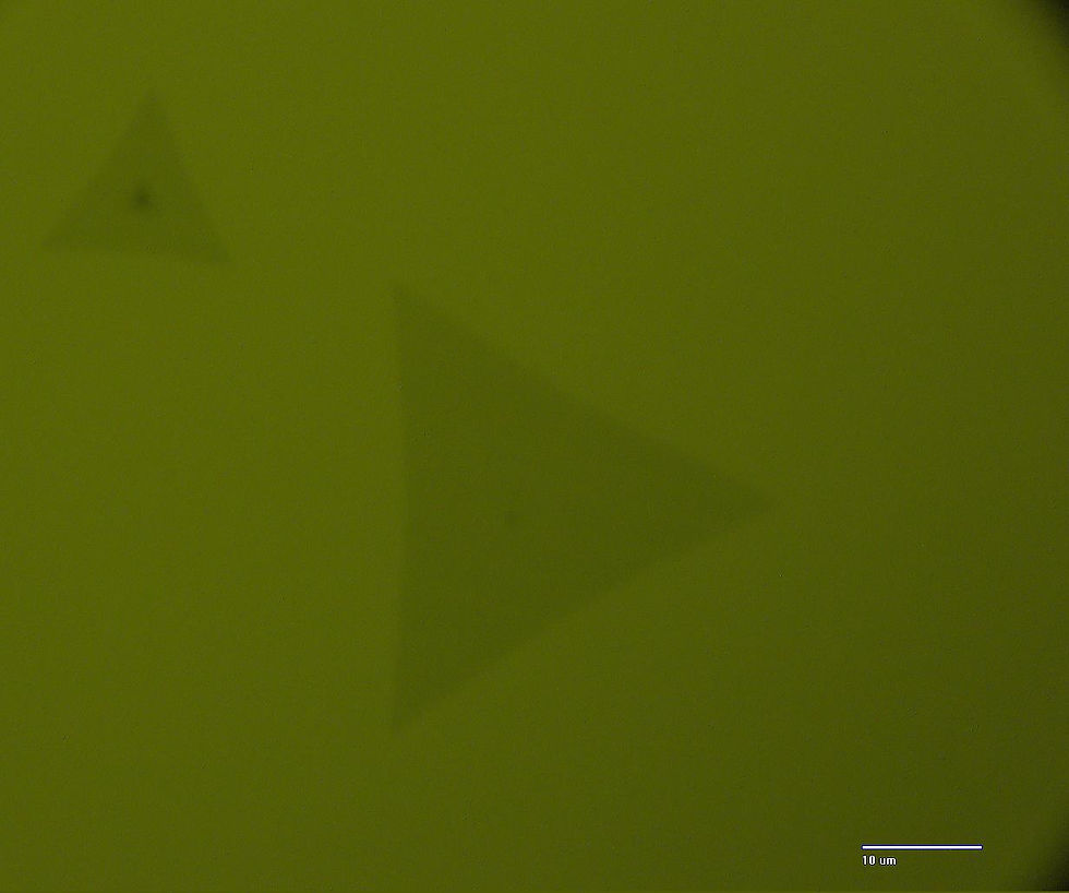 Lift-off on MoS2 Crystal