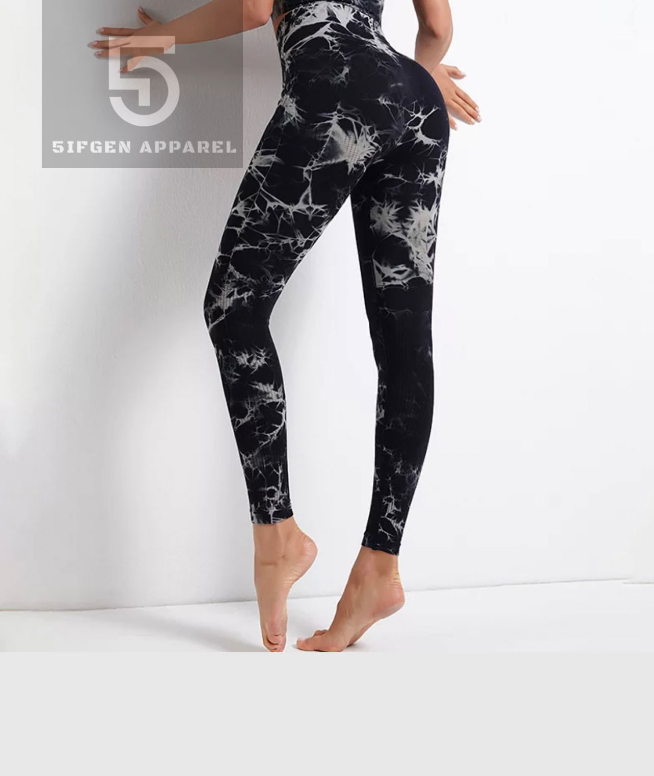 High Waist Marble  no seam Leggings 