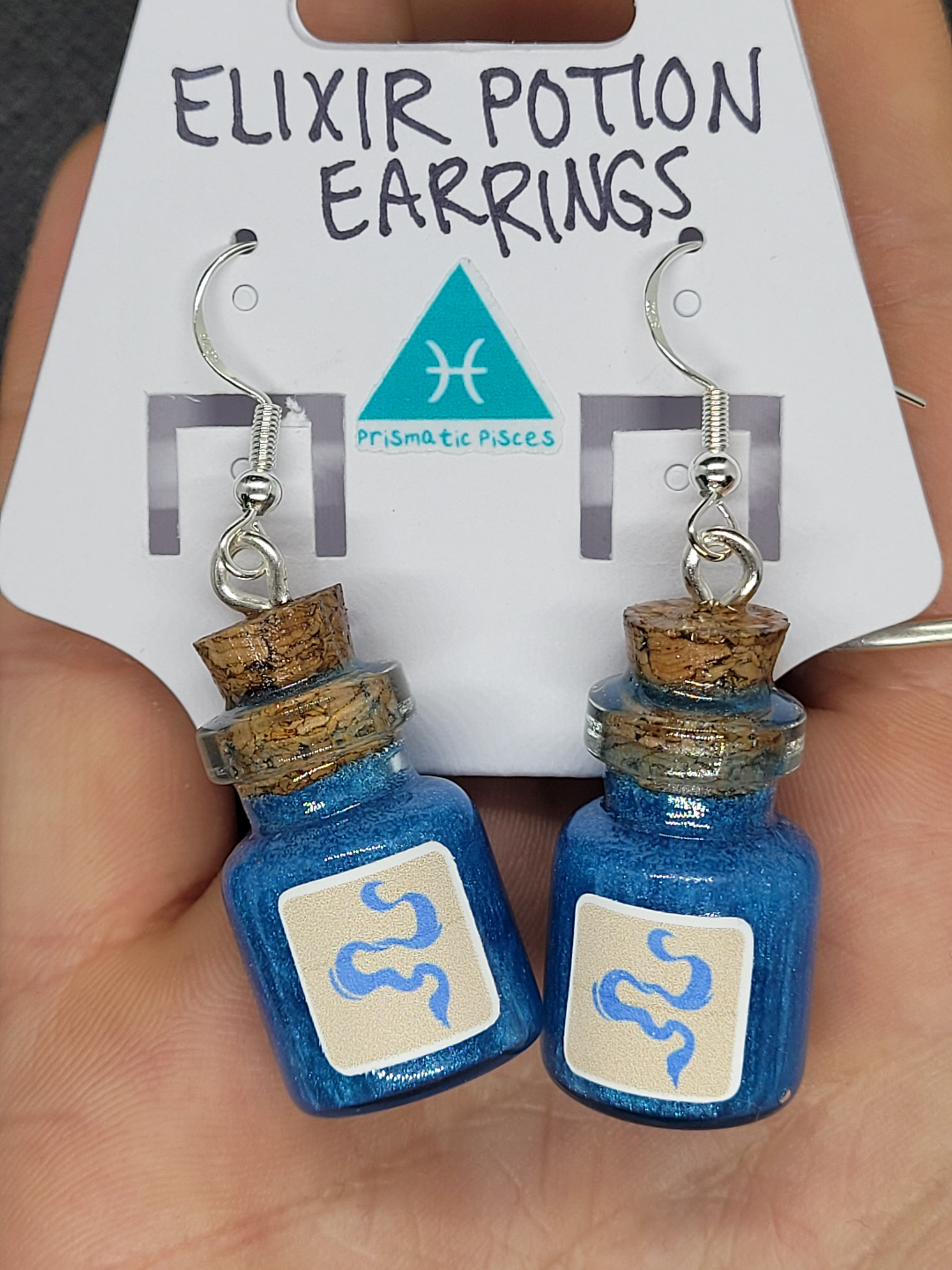 bottle earrings