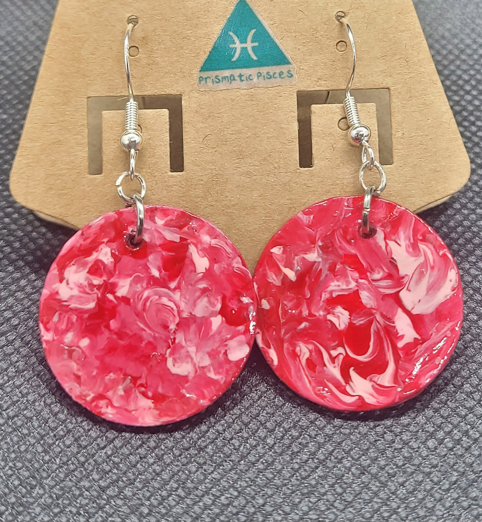 splatter earrings