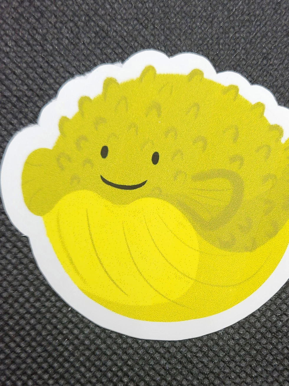 pufferfish sticker
