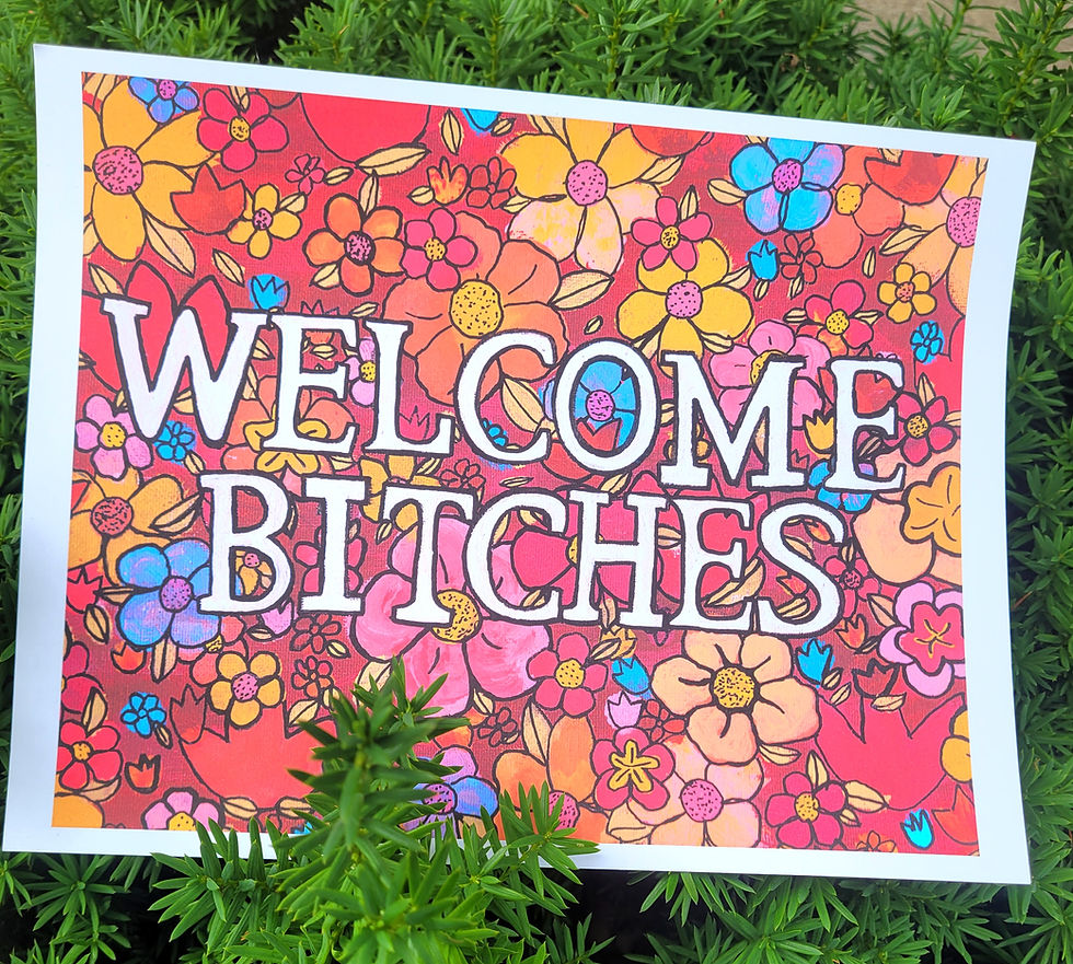 Thumbnail: sarcastic welcome sign