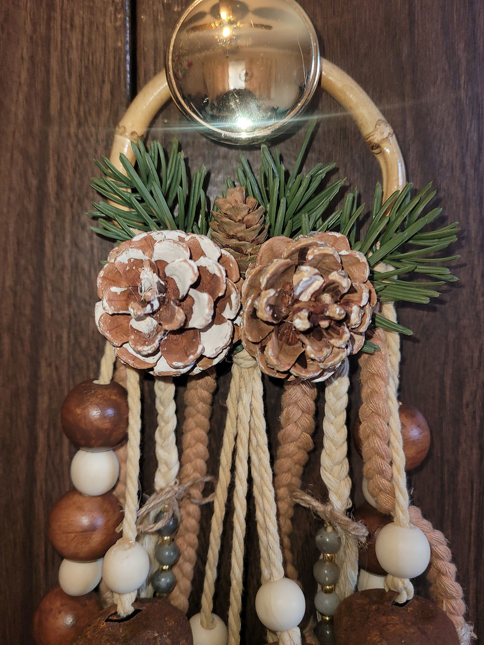 Thumbnail: pinecone doorknob ornament